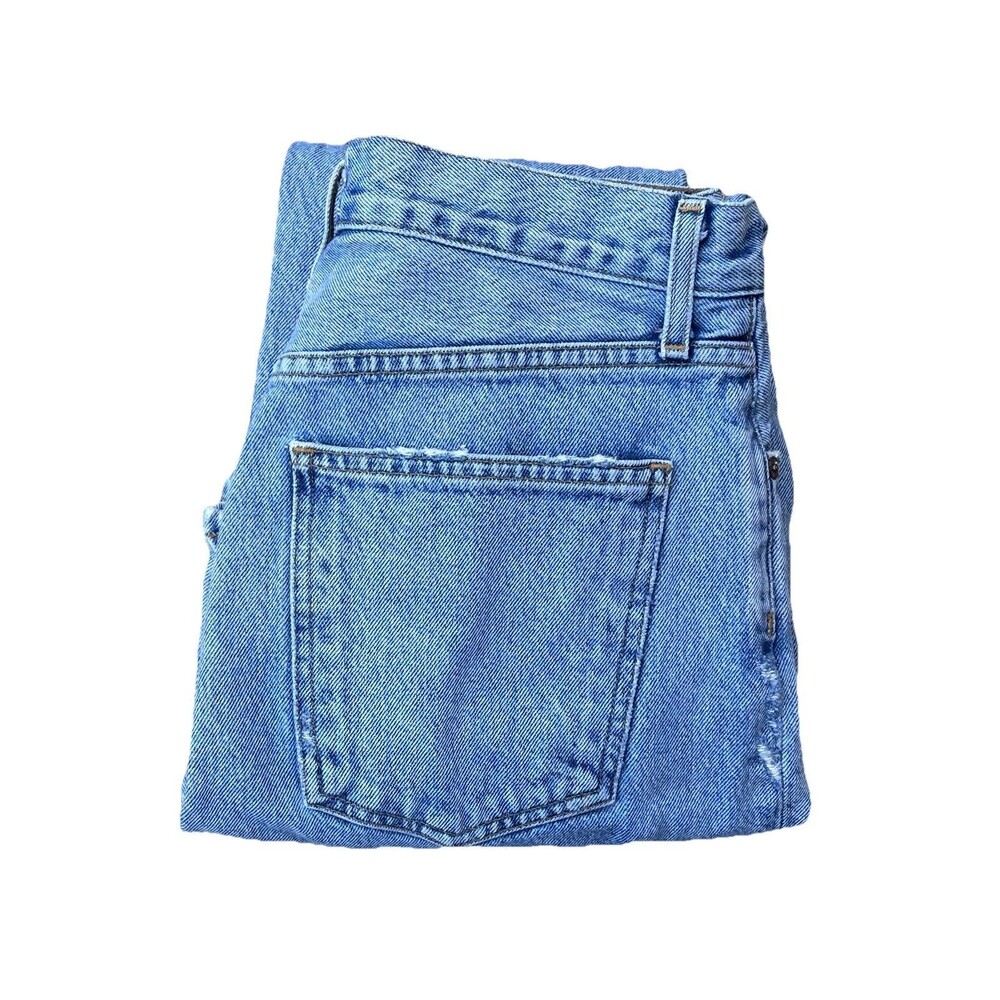Agolde 90s Pinch Waist High Rise Jeans Women’s Size 28 Button Fly Distressed Hem - Picture 2 of 9